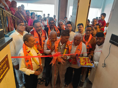 नवनिर्मित माधवी व्बेङक्वेट हल र अयोध्यापुरी कक्षको उद्घाटन