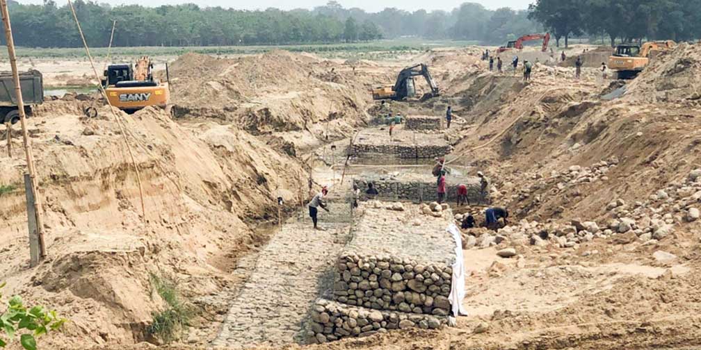 आयल निगमको नयाँ भण्डारण गृह निर्माण हुँदै