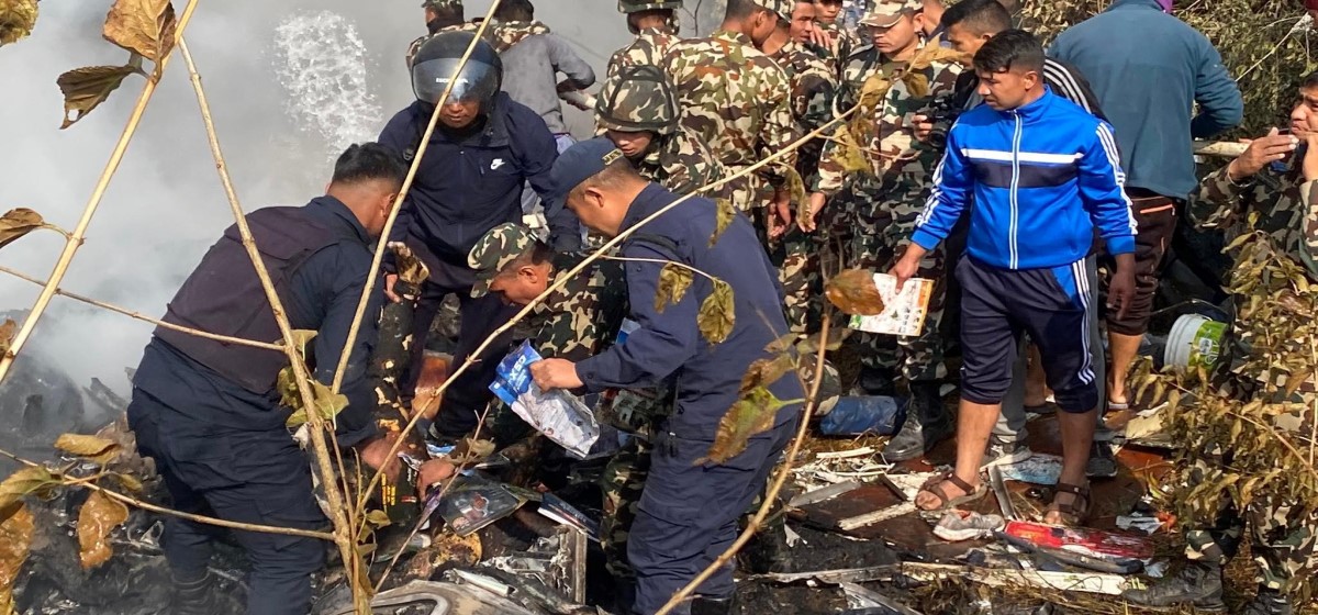 पोखरा विमान दुर्घटनाः ४८ शव काठमाडौँमा ल्याइँदै